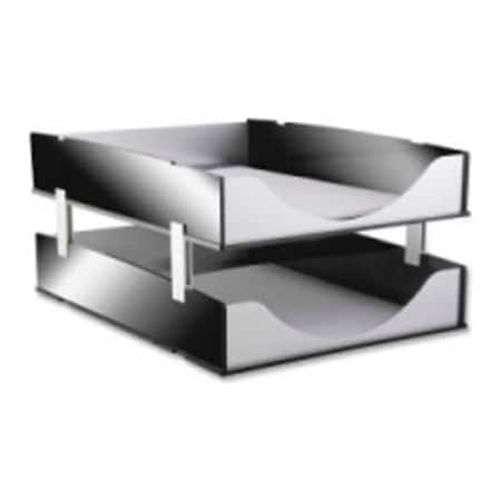 Kantek Stacking Supports for Kantek Acrylic/Aluminum Letter Trays 4/Set Black BA311